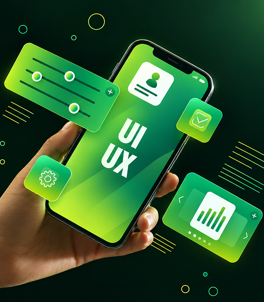 Waymark UI/UX design work on a digital product